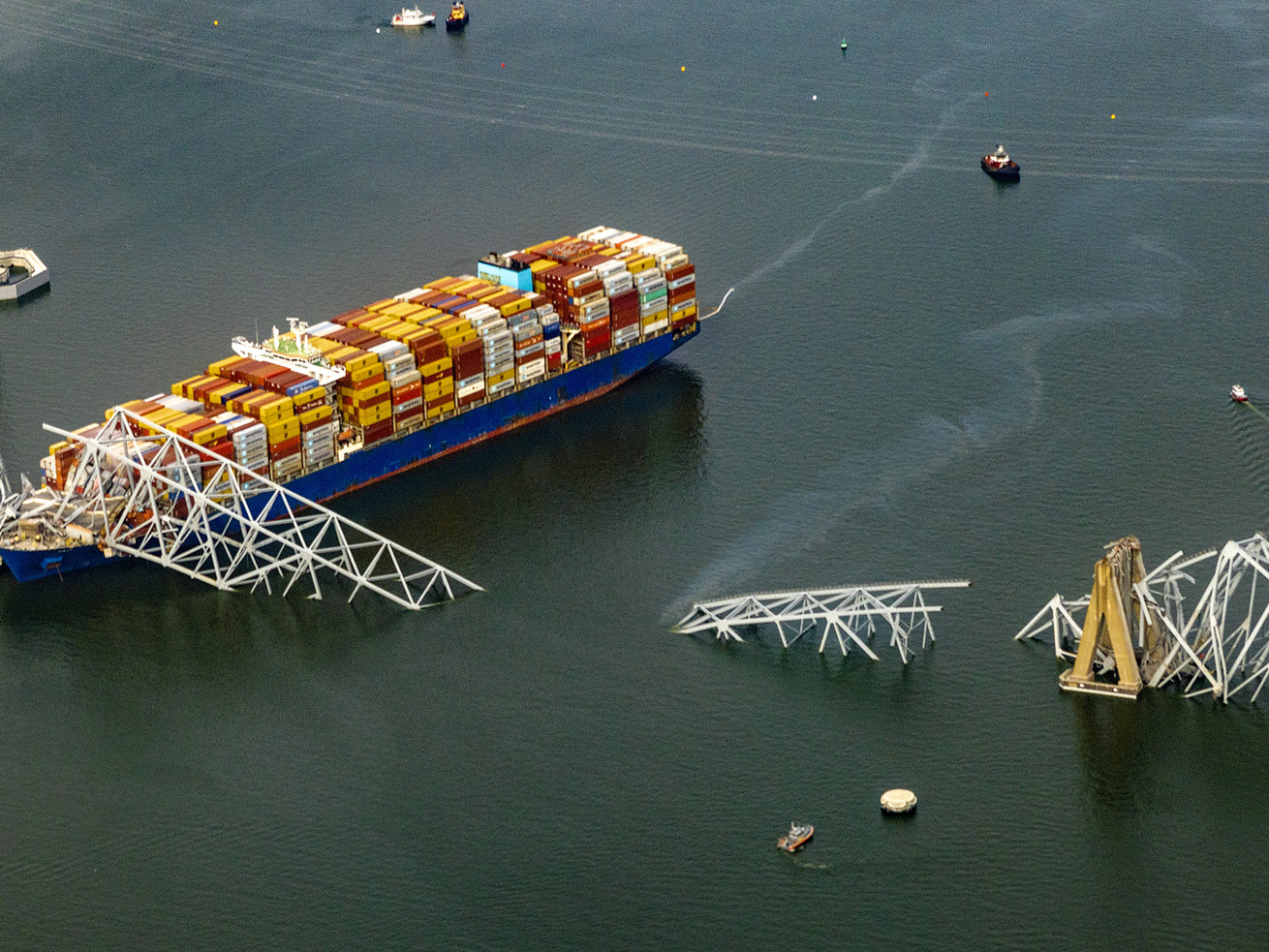 Baltimore’s Francis Scott Key Bridge Collapses After Being Struck By Cargo Ship