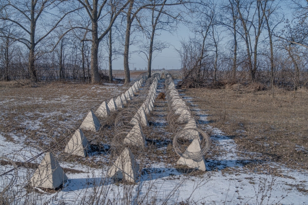 Defensive fortifications near Sumy on 9 Feb 2025 Images: @shtukaanton - Anton Shtuka/NPR