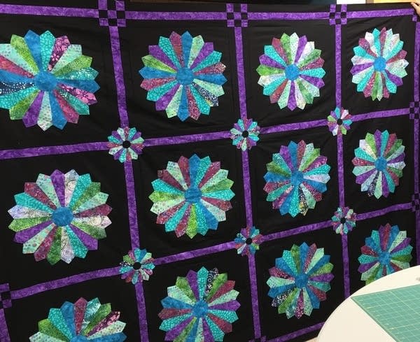 quilt made using fabric from Joann