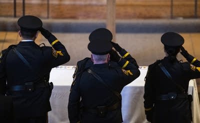 Officers salute