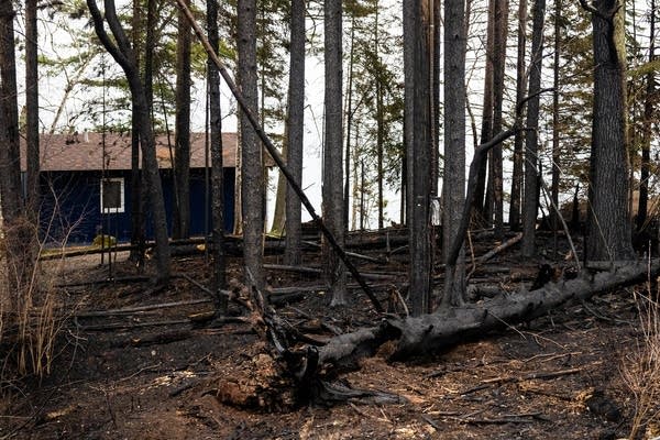 Fire damage to properties on Highway 61