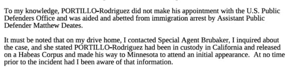 An excerpt filed in a memo