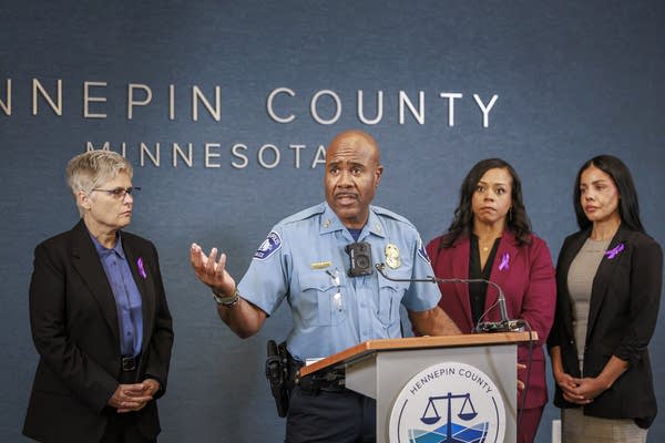 Announcing murder and stalking charges against Charles Foss in the death of Allison Lussier