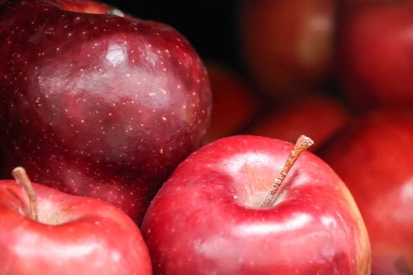 Close-up of red apples.