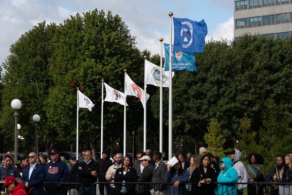 flags outside